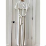Alex Marie Beth White Jumpsuit Size 14 NWT Photo 2
