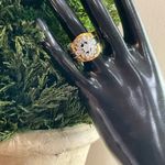 Gold and silver ring with a touch of vintage charm ring Size 8 Photo 2