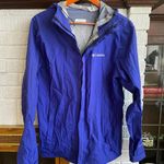 Columbia Omni-Wick Windbreaker Rain Hooded Lightweight Jacket Blue Indigo Size S Photo 0