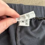 Bryn Walker  Blue Grey Bamboo Cotton High Rise Wide Leg Crop Pull On Pants M Photo 5