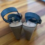 Miu Miu  Vintage Leather Platform Wedges Size 37.5/7 Photo 2