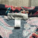 Dress Barn  Ruffled Pink and Black 3/4 Sleeve Blouse Photo 1