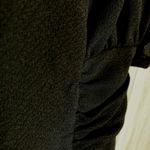 EXPRESS Women’s Black Dress Size Small Midi Sheath With Puff Sleeves Photo 6