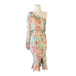 Hemant and Nandita  Olivia Sage Green Floral Midi Dress Small Womens Cocktail Photo 4