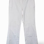 Oscar de la Renta  White Wide Leg Trouser Dress Pants Womens 8 Casual Beachy Photo 0