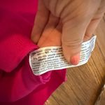 ZARA fuschia pink short sleeve cropped knit top size small Photo 7