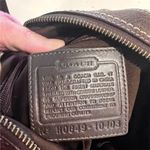 Coach Vintage 1990s  Signature Brown Leather Crossbody Bucket Bag BRAND NEW Clean Photo 8