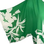 White House | Black Market WHITE HOUSE BLACK MARKET Green White Floral V Neck Kimono Sleeve Top NWOT XS Photo 4