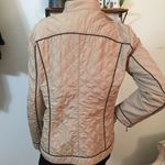 Chico's Chico’s Tan shimmer lite Quilted Puffer Jacket Photo 3