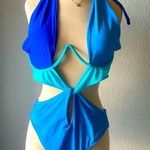 Women's L Blue Halter One Photo 0