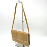 Vintage Eel Skin Womens Shoulder Bag Tan Purse Leather‎ 80s Old Money Elegance Photo 1