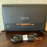 Forever Young : Black, 3 pocket- crossbody bag- new without tags Photo 0