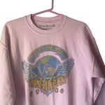 Van Halen Vintage 80s Medium Pink World Tour Band Single Stitch Crew Sweater Photo 2