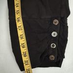 Soft Surroundings Womens Pants Large Black Pull On Capri Ruched Stretch Casual Photo 7