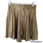 Contempo Casuals Vintage  Pleated Metallic Bronze Mini Skirt size 5 Photo 2