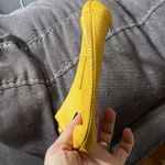 J. McLaughlin yellow leather pouch/wristlet. GUC. Photo 3