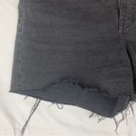 Madewell womens size 27 high rise black denim shorts distressed raw hem jean Photo 9