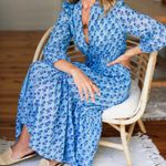 Emerson Fry India Collection Frances 3 Blue Danube Dress M NWT Little Marigolds Size M Photo 0