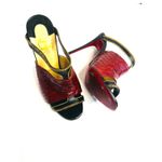 Christian Louboutin  Akenana Red Python Mules EU 36 – Exotic Luxury Slip-On Heels Photo 8