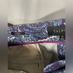 Talbots  Womens Pants Modern Cut Pretty Plum & Blue Paisley Fall Autumn Sz 14 Photo 6