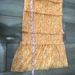 Preppy Orange Floral Smocked Mini Dress Size XS Photo 4