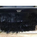 Victoria's Secret Black On The Fringe Night Out VS Clutch Purse Wallet Bag Photo 0