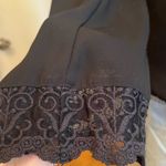 Jealous Tomato  JT3439 Black Wrap Blouse Lace Cuffs Romantic Chic Top M Photo 5