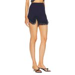 Cult Gaia Arvid Short Knit Skirt in Evening Blue X-Small New Womens Beaded Mini Photo 3