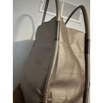Neiman Marcus Neiman‎ Marcus Metallic Gold Tote Bag Quilted Design Shoulder Bag Purse Handbag Photo 4