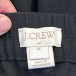 J.Crew  Black Casual Pant Joggers Gold Hardware Zippers Back Pockets Size 14 EUC Photo 6