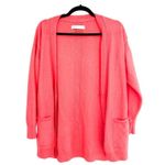 Anthropologie  Pilcro Kelly 100% Cashmere Button Front Cardigan Coral Pink XS Photo 1