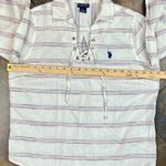 U.S. Polo Assn. Striped Long Sleeve V-neck Shirt Large Photo 11