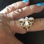 Badgley Mischka New  Gemstone Ring w Crystals Photo 1