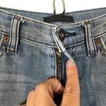 Uniqlo Blue Distressed Ripped Classic Straight Leg Denim Jeans Women Sz 24 Photo 6