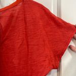 Anthropologie  C. Keer Orange Silk Bow & Cotton Body Blouse T-Shirt - Size Small Photo 8