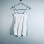 Jack by BB Dakota O'Hara Womens Waist Tie Embroidered Romper White Sz 0 Coquette Photo 2