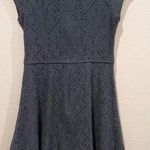 Loft Ann Taylor  Dark Green Lace Cap Sleeve Dress Photo 1