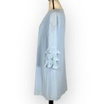 Vince Camuto Pleated Sleeve Float Shift Dress Women's 8 Sky Blue Short Length Photo 3