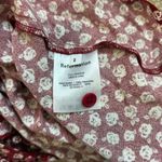 Reformation  Leora Floral Mini Dress Red 3/4 Sleeve Mini Party Casual Size 2 Photo 6