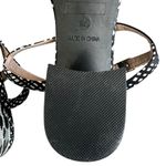 Betsey Johnson  Womens 9.5 Dynah Black White Embellished Printed Slingback Heels Photo 8