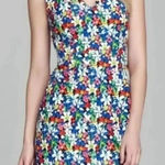 Kate Spade  Mira In Full Bloom Floral Sheath Bright Blue Silk SZ 6 #2120 Photo 0