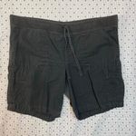 Faded Glory  18W Black Cargo Shorts Stretch Waist Drawstring Cotton Photo 0