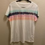 Athleta Tie Dye Stripe Pride Short Sleeve T-Shirt Size L Photo 2
