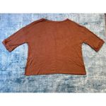 Chic Soul New!  Scenic Drives Ribbed Lightweight Sweater in Brick 3XL Photo 1