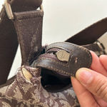 Christian Dior  Brown Monogram Canvas Crossbody Bag With Adjustable Strap Photo 8