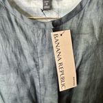 Banana Republic NEW  Sash-Waist Ramie Romper Green Slate Lined Sheer 0 Petite Photo 7