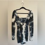 Pretty Little Thing  Cut Out Long Sleeve Bodycon Dress, Blue, Size 4, NWT Photo 6