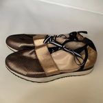 Steve Madden Rose Gold Black Two Tome Kaison Size 8 Fashion Sneakers Pink Mesh Photo 5