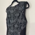 Grace Elements Black Jacquard Sleeveless Straight Sheath Dress ~ Size 6 Photo 2