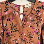Umgee Women’s Floral Print Boho Peasant Dress Size Small READ Photo 1